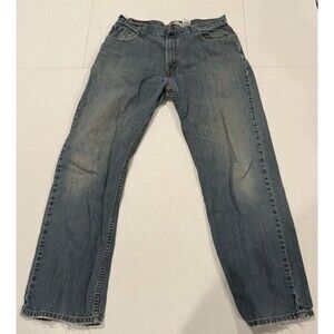 Levis 559 Jeans Mens 36x32 Blue Dark Wash Straight Leg Relaxed Fit Washed Out